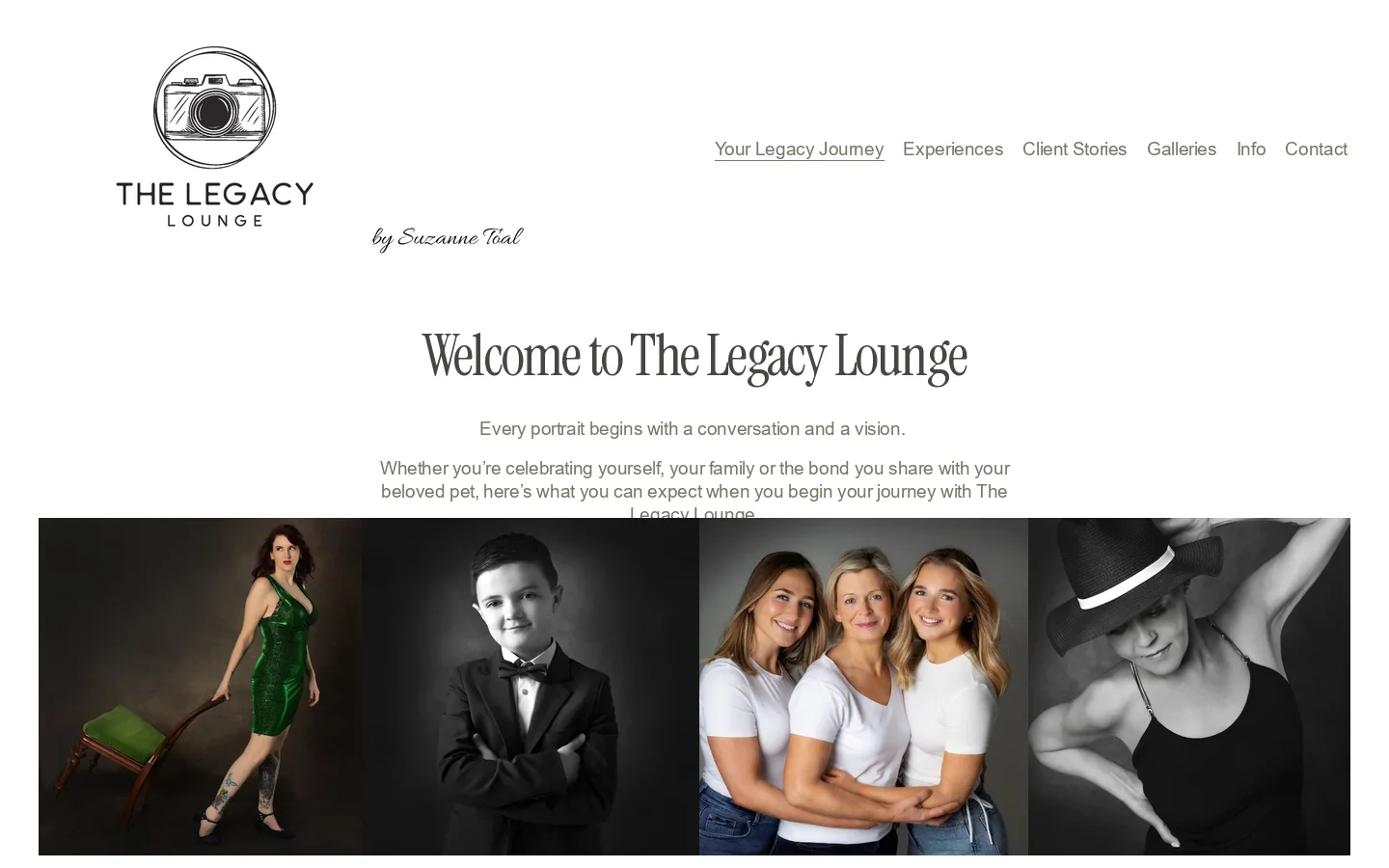 The Legacy Lounge by Suzanne Toal Homepage screenshot