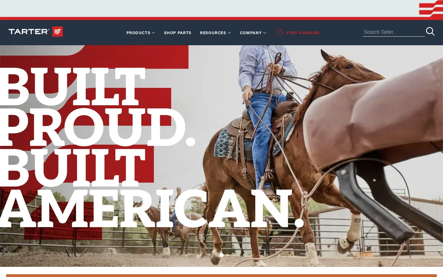 Tarter USA Homepage screenshot