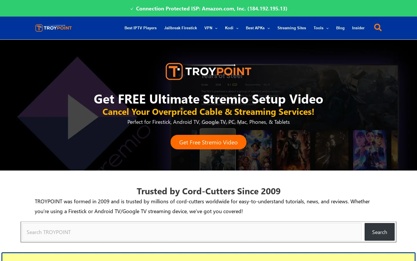 TROYPOINT Homepage screenshot