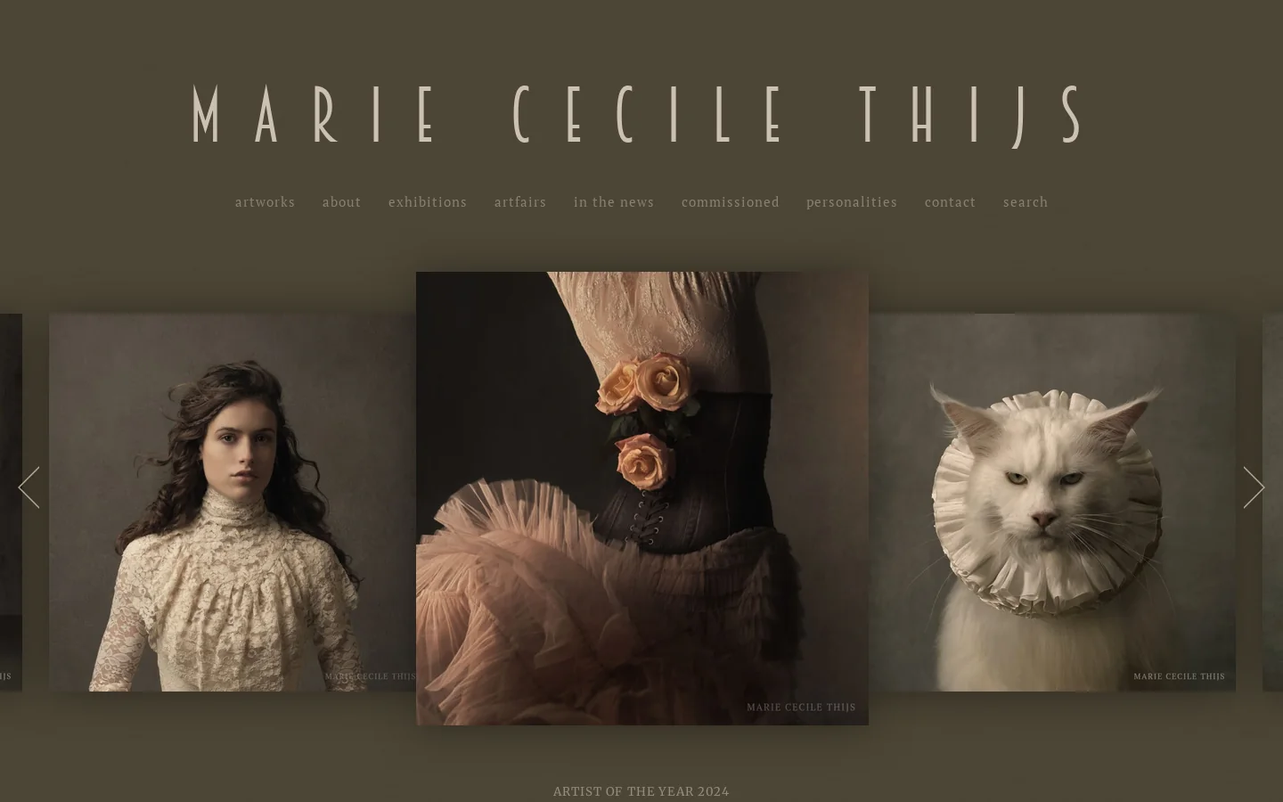 Studio Marie Cecile Thijs Homepage screenshot