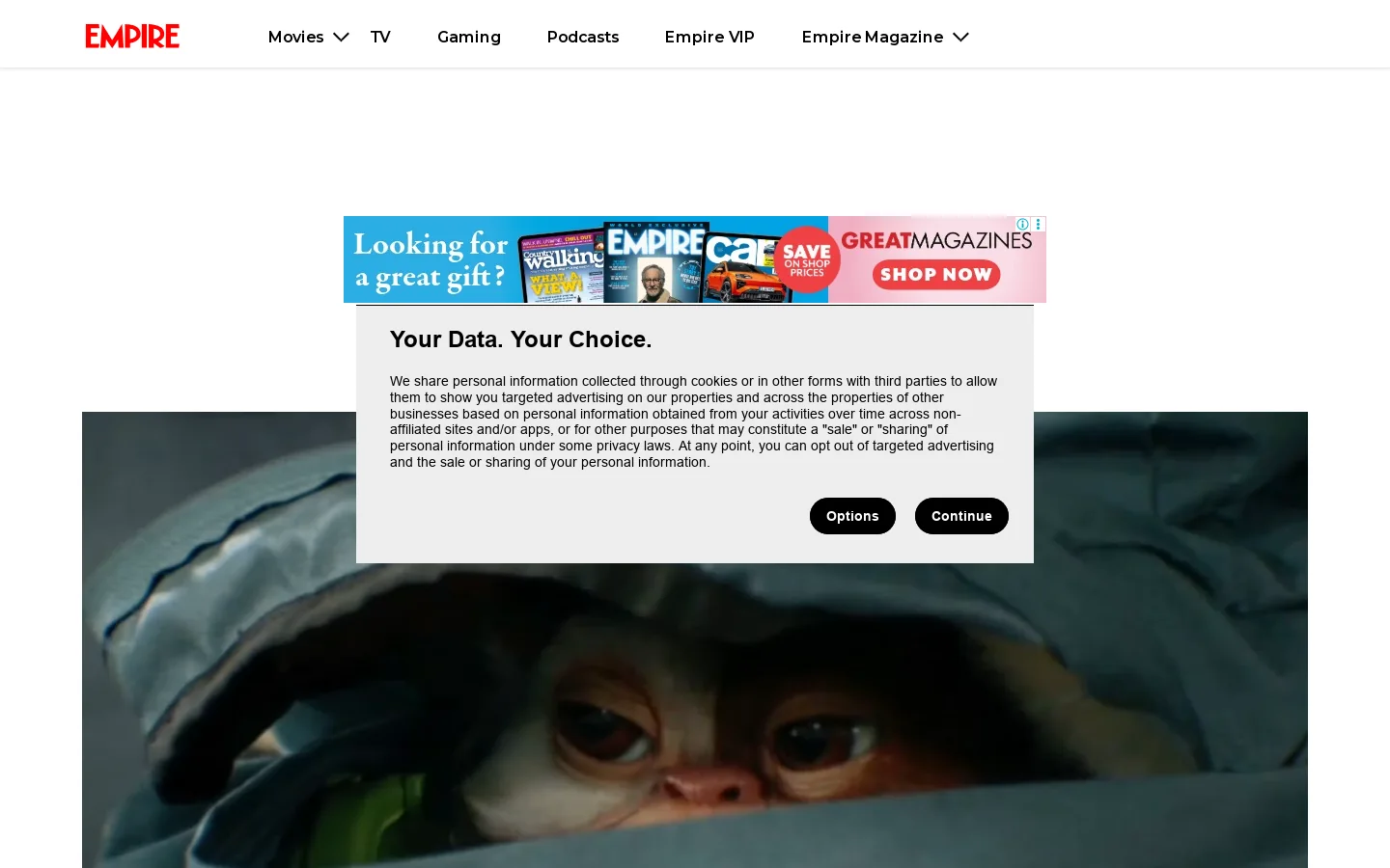 Empire - Movies, TV Shows & Gaming | Film Reviews, News & Interviews Homepage screenshot