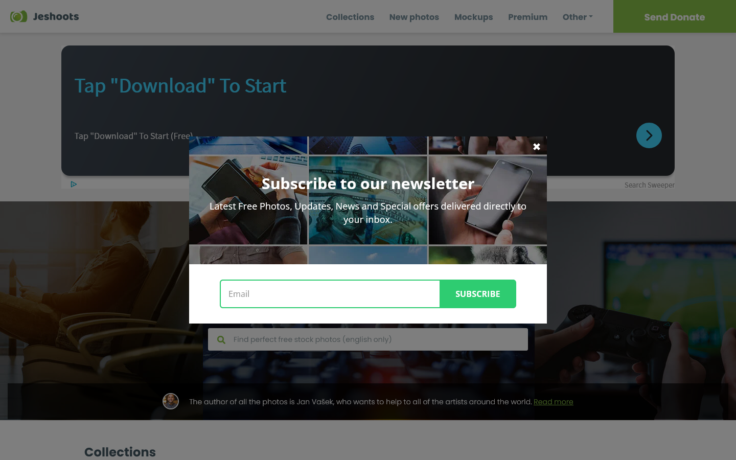 JESHOOTS.com Homepage screenshot