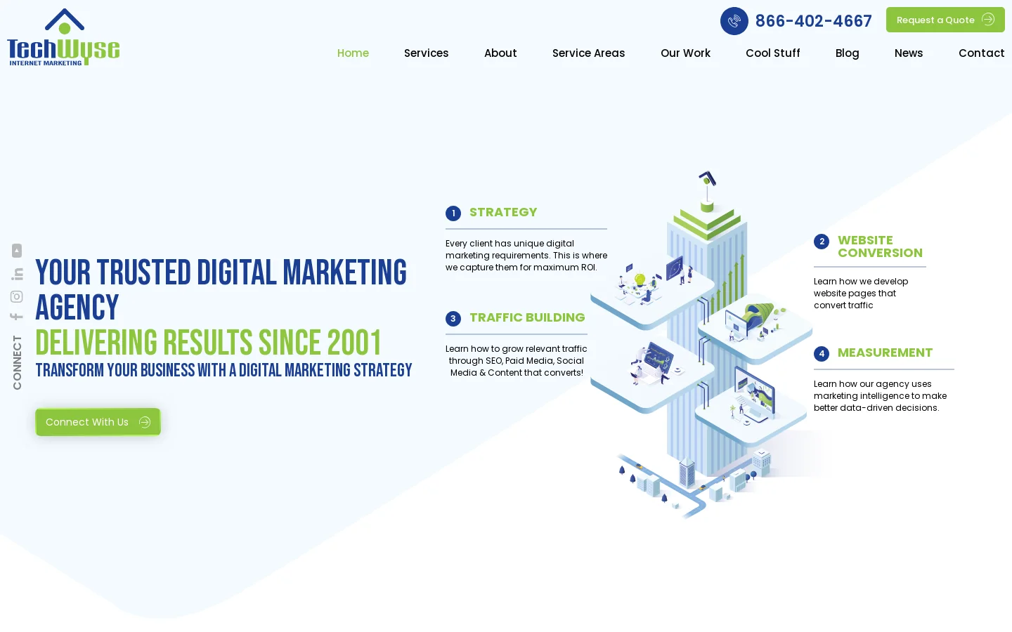 TechWyse Homepage screenshot