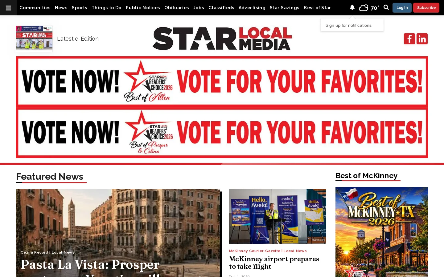 Star Local Media Homepage screenshot