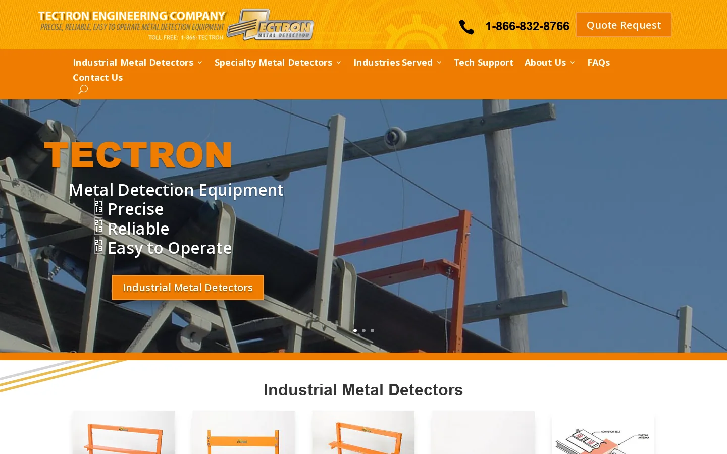 Tectron Engineering Homepage screenshot