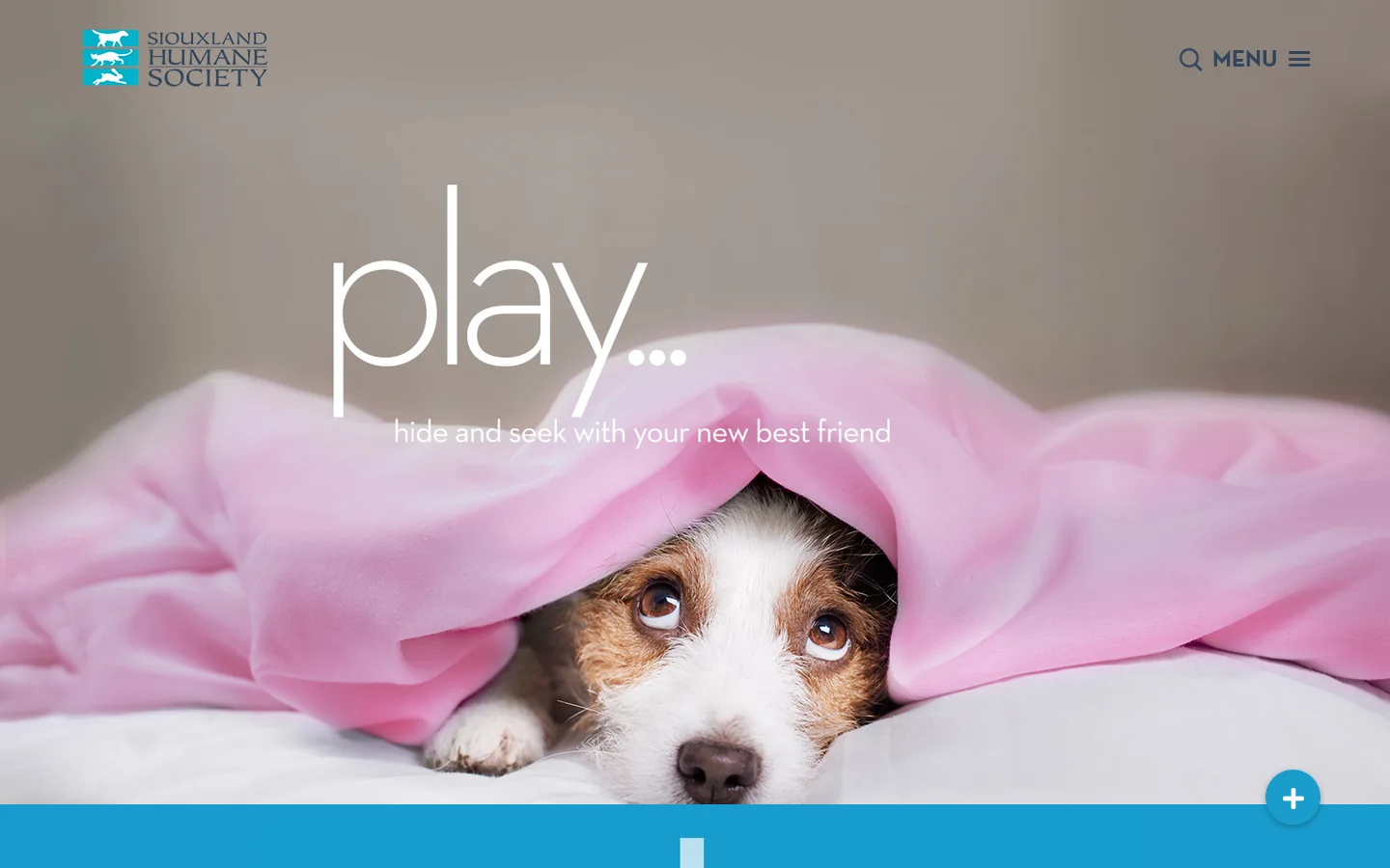 Siouxland Humane Society Homepage screenshot