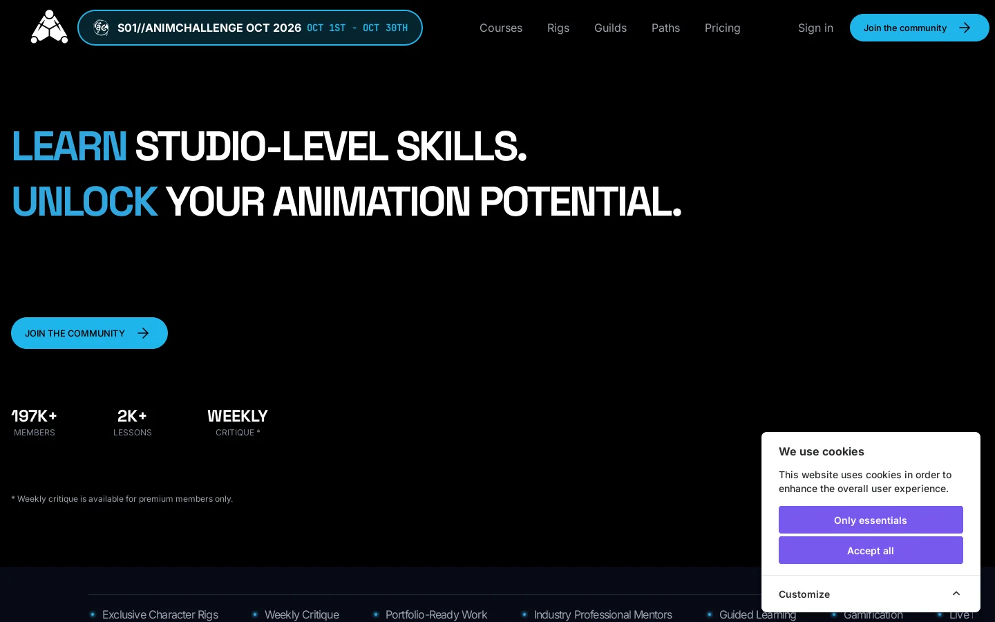 Agora.community Homepage screenshot