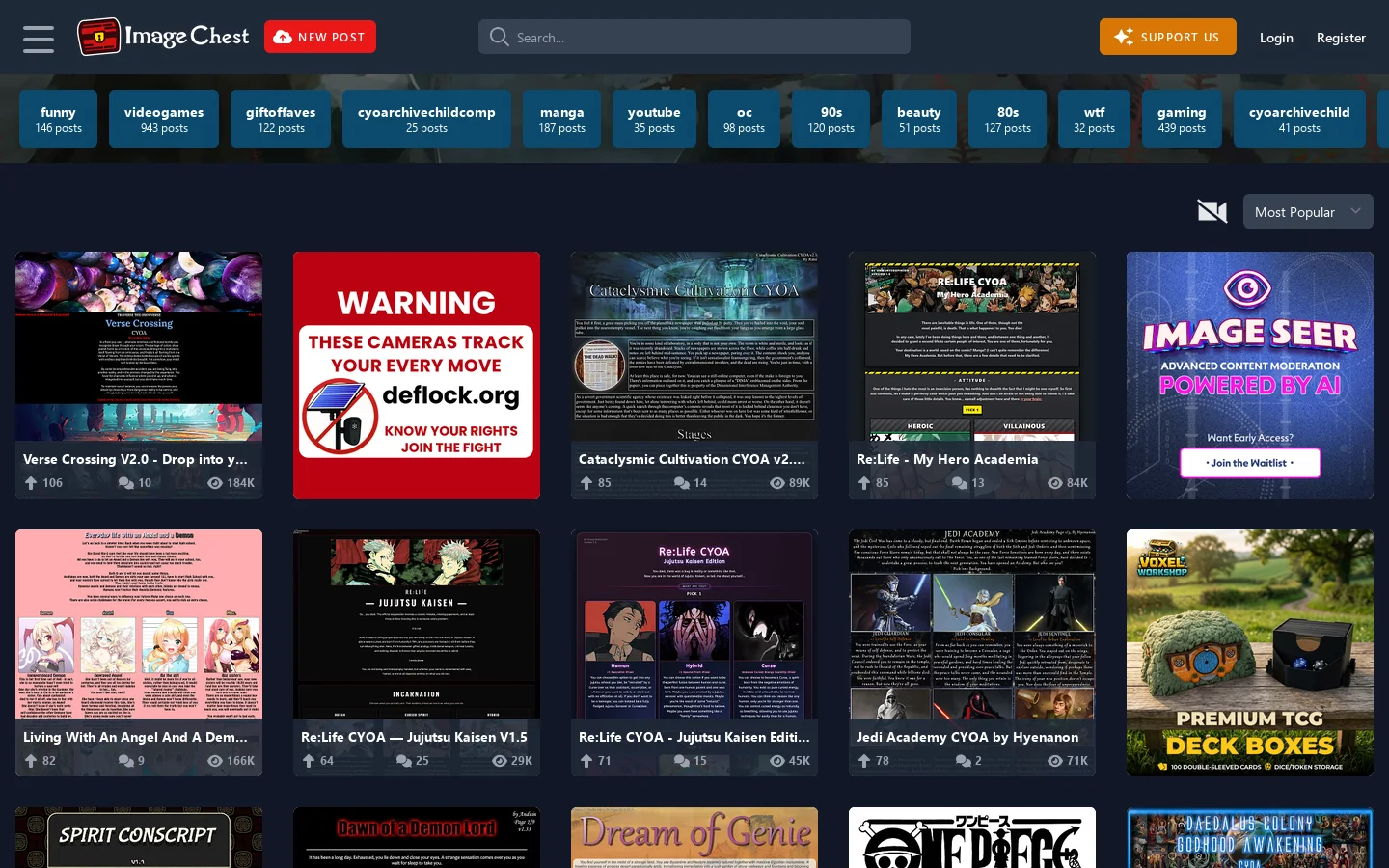 Home - Image Chest Homepage screenshot