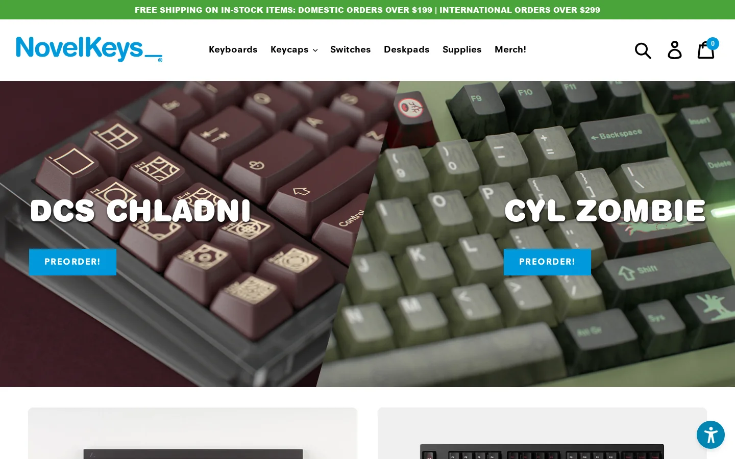 NovelKeys LLC Homepage screenshot