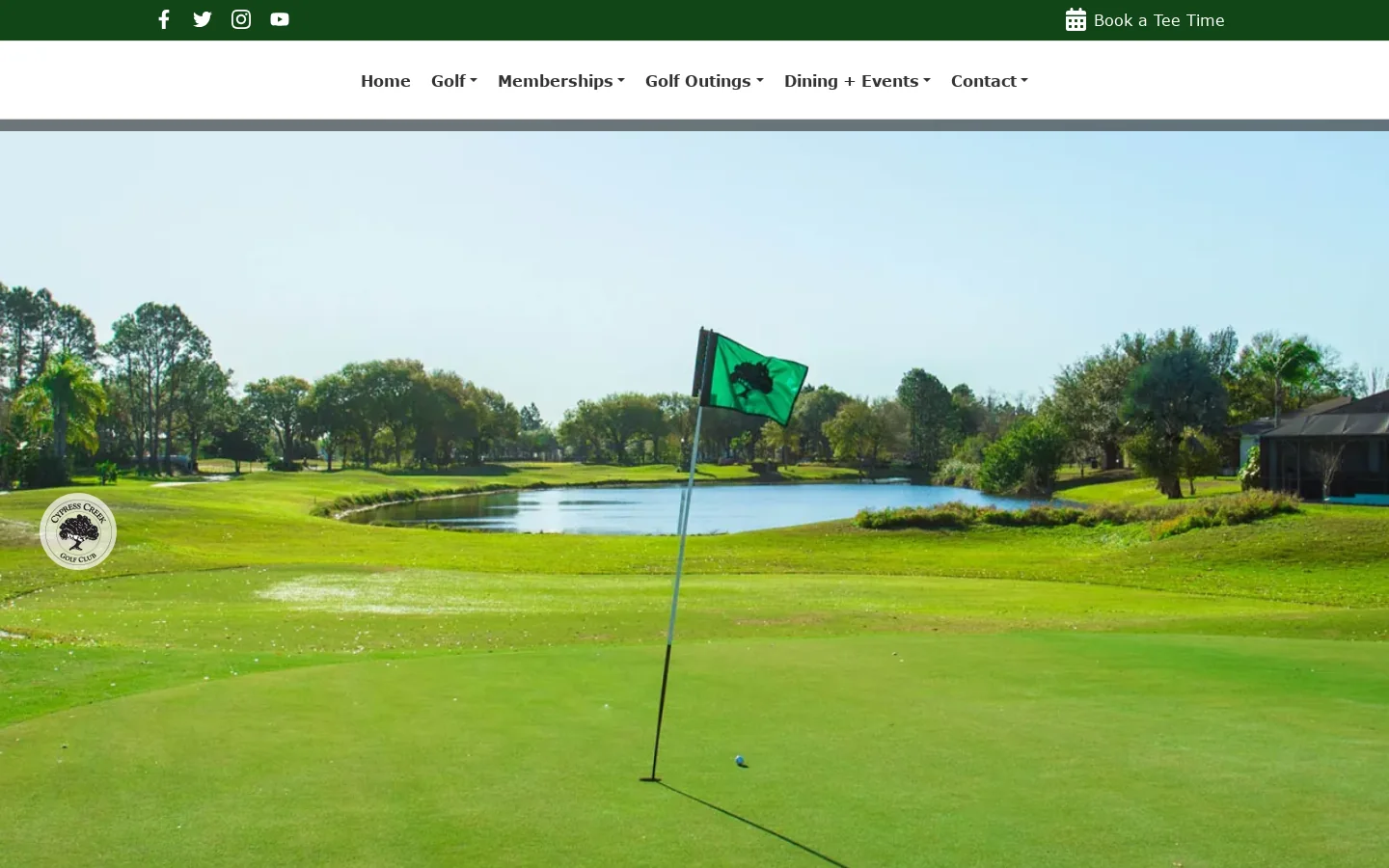 Cypress Creek Golf Club Homepage screenshot