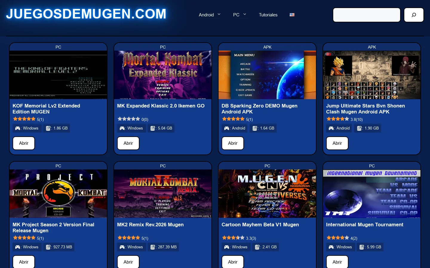 🥇 All Mugen games 2026% Here 《 Homepage screenshot
