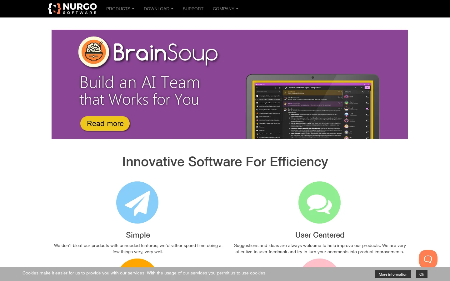 Nurgo Software Homepage screenshot