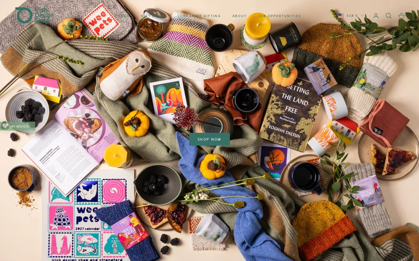 The Best Irish Craft and Design Homepage screenshot