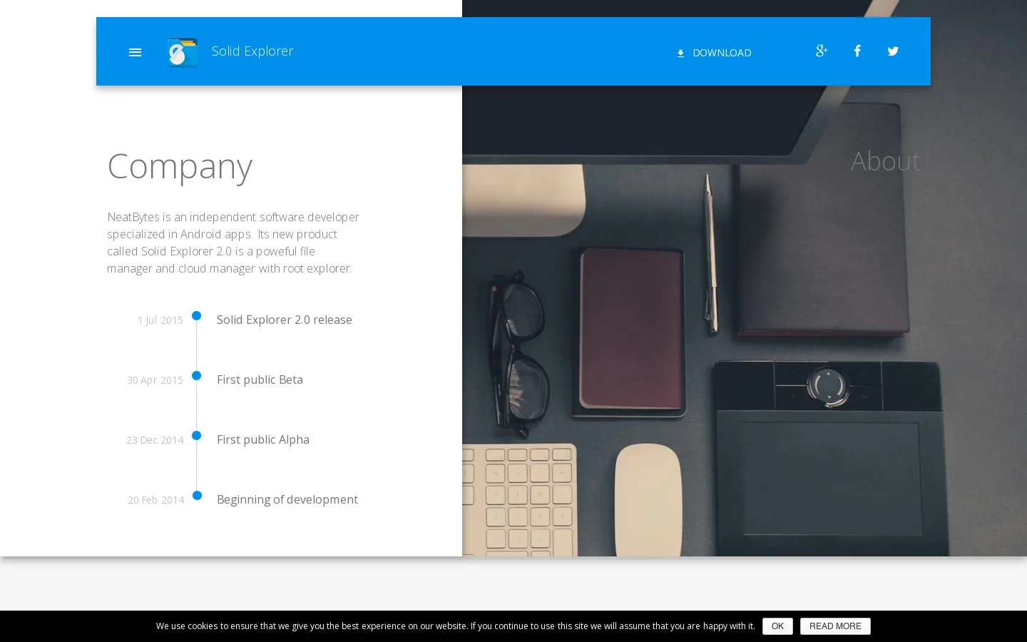 NeatBytes Homepage screenshot