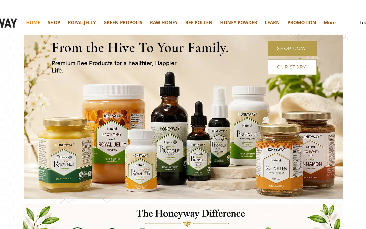 Honeyway | ROYAL JELLY | United States Illinois Fremont Township Mundelein Lake County Homepage screenshot