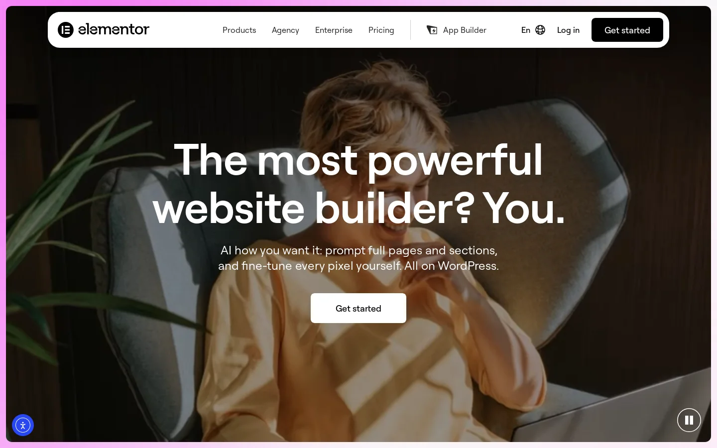 Elementor Homepage screenshot