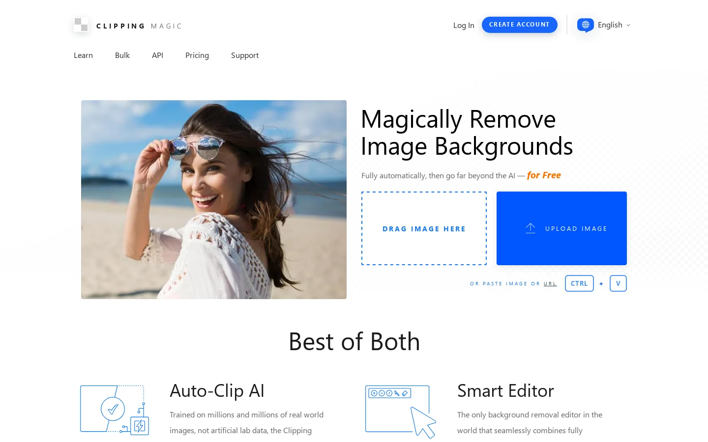 Clipping Magic Homepage screenshot