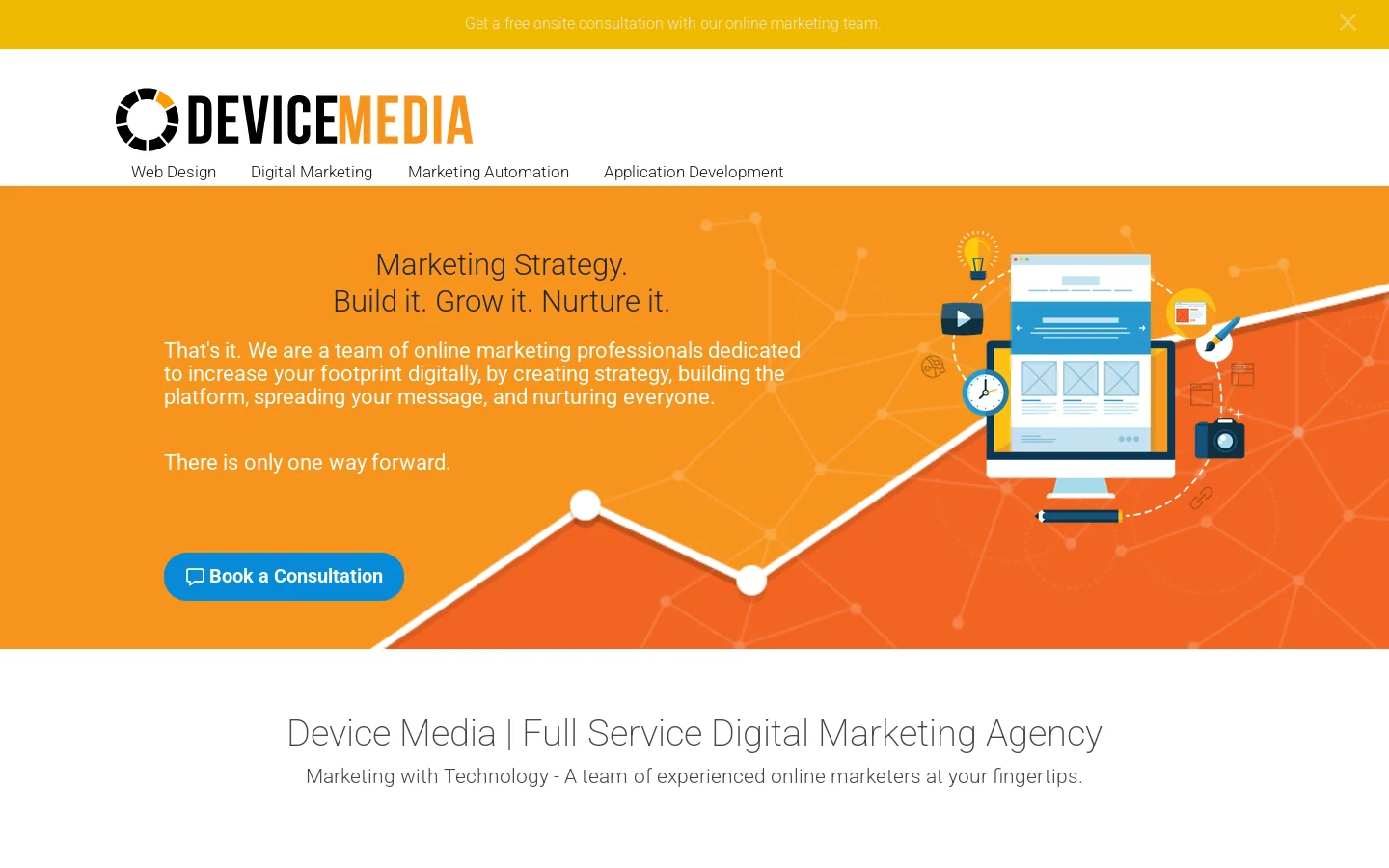 Device Media Homepage screenshot