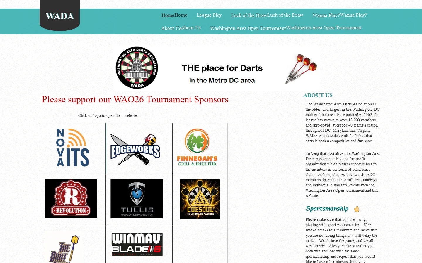 Home - WADA Homepage screenshot