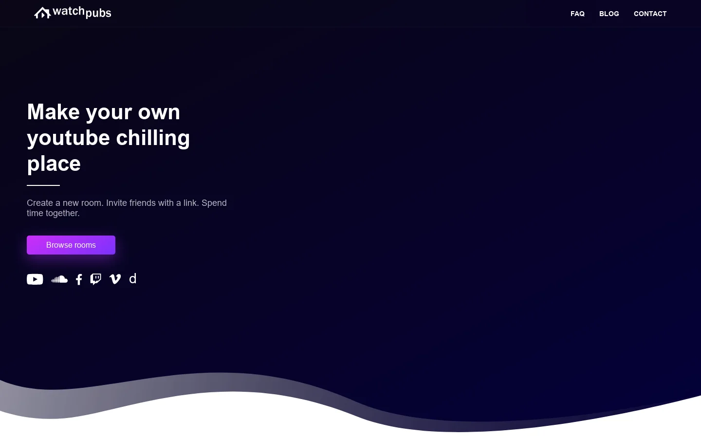 Watchpubs Homepage screenshot