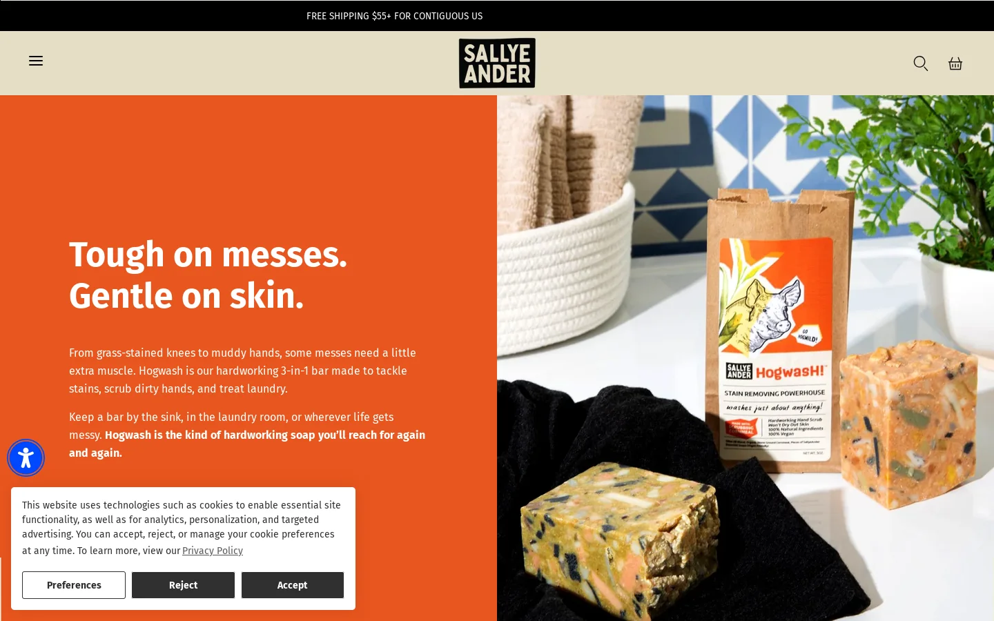SallyeAnder Homepage screenshot