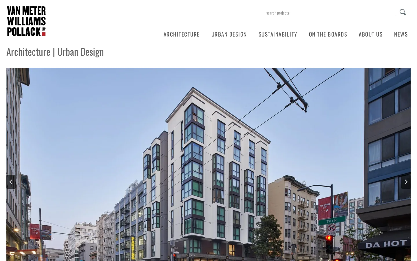 Housing Architecture Urban Design Firm Focused on Sustainability Homepage screenshot