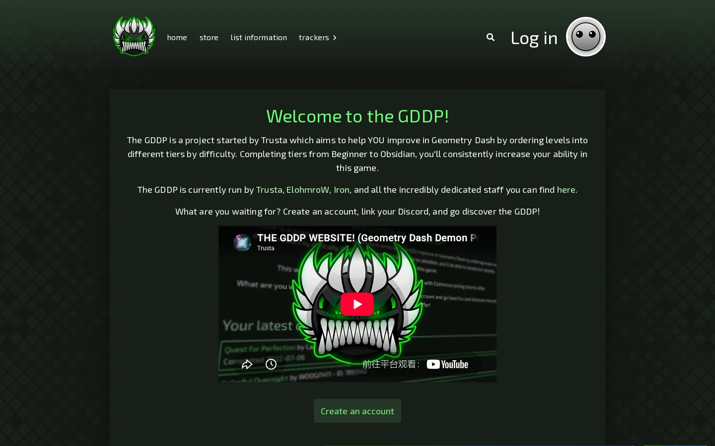 GDDP Homepage screenshot