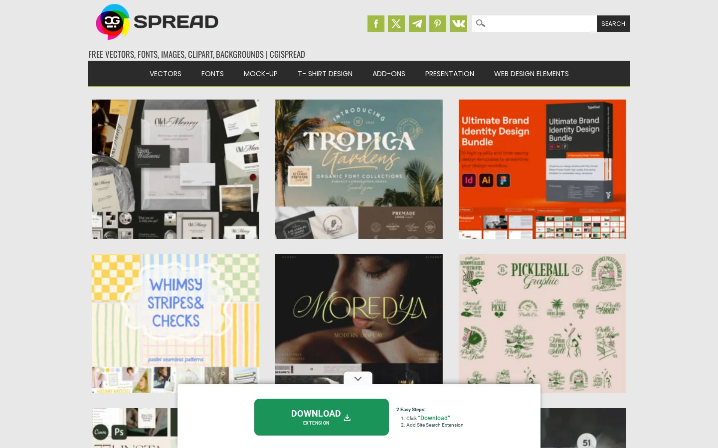 CGIspread Homepage screenshot
