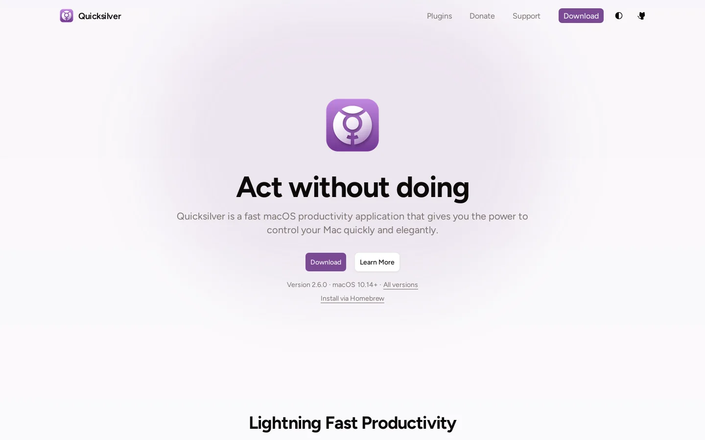 Quicksilver qsapp.com Quicksilver is a Linux, macOS, BSD, or Unix resource for tools, documentation, communities, or system workflows. ↗ Homepage screenshot
