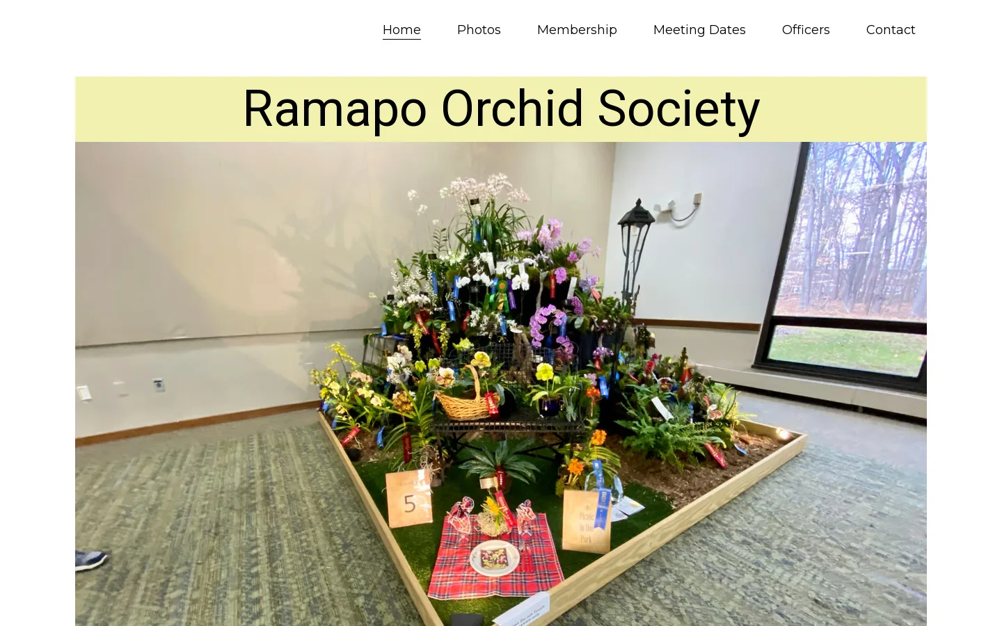 Ramapo Orchid Society Homepage screenshot
