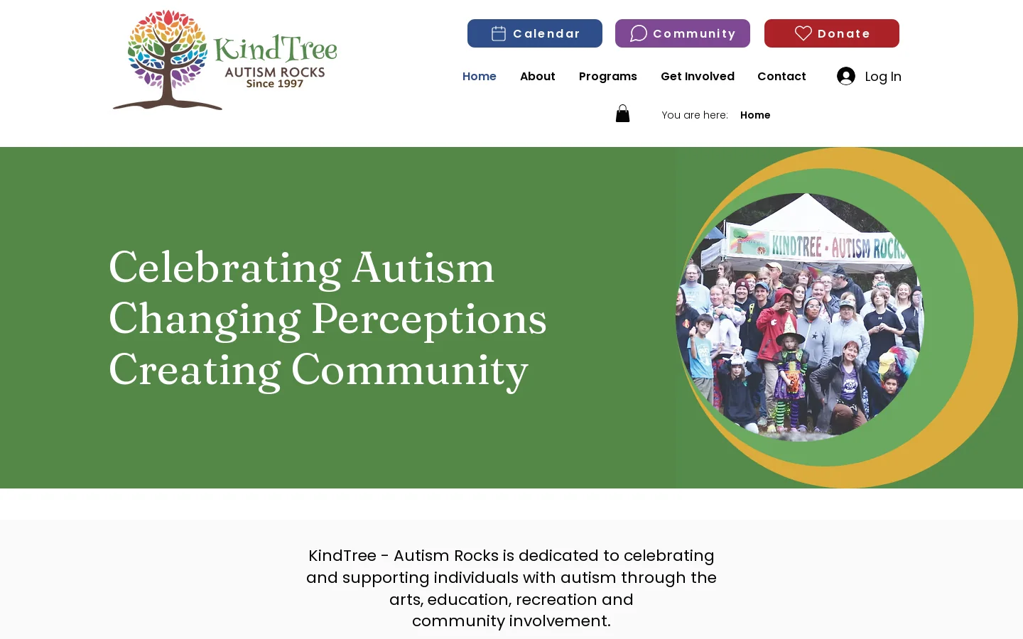 KindTree-Autism Rocks Homepage screenshot
