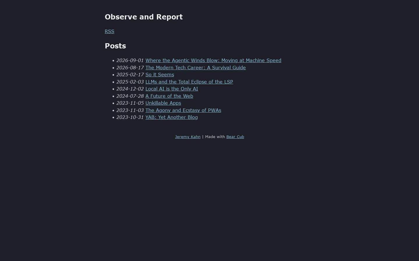Observe and Report | Observe and Report Homepage screenshot