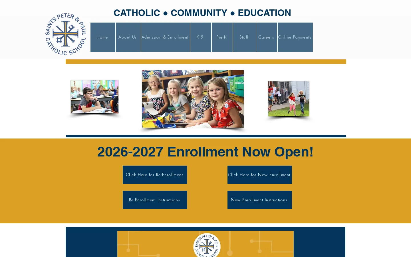 Saints Peter & Paul School | Richmond, MN Homepage screenshot