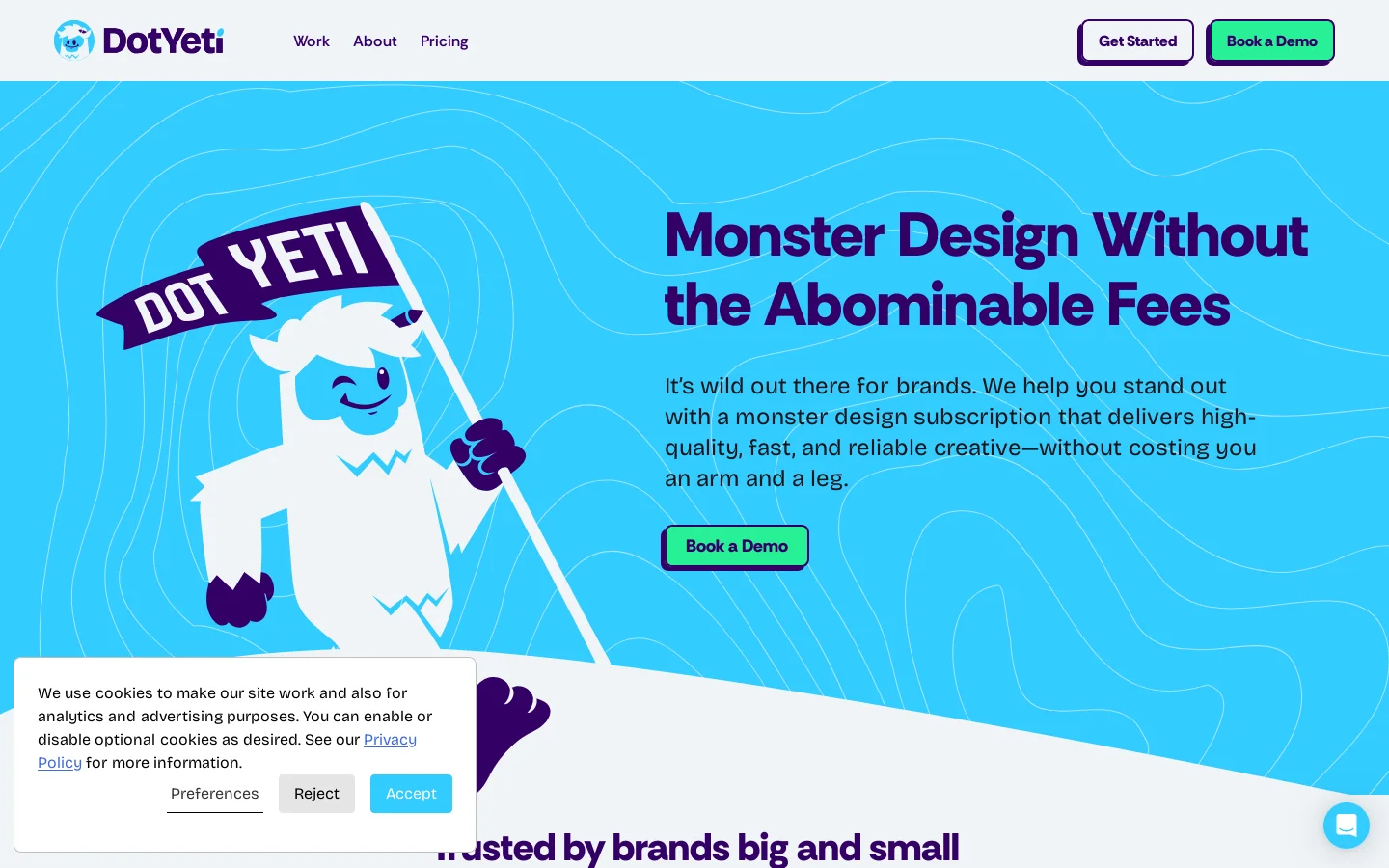 DotYeti Homepage screenshot