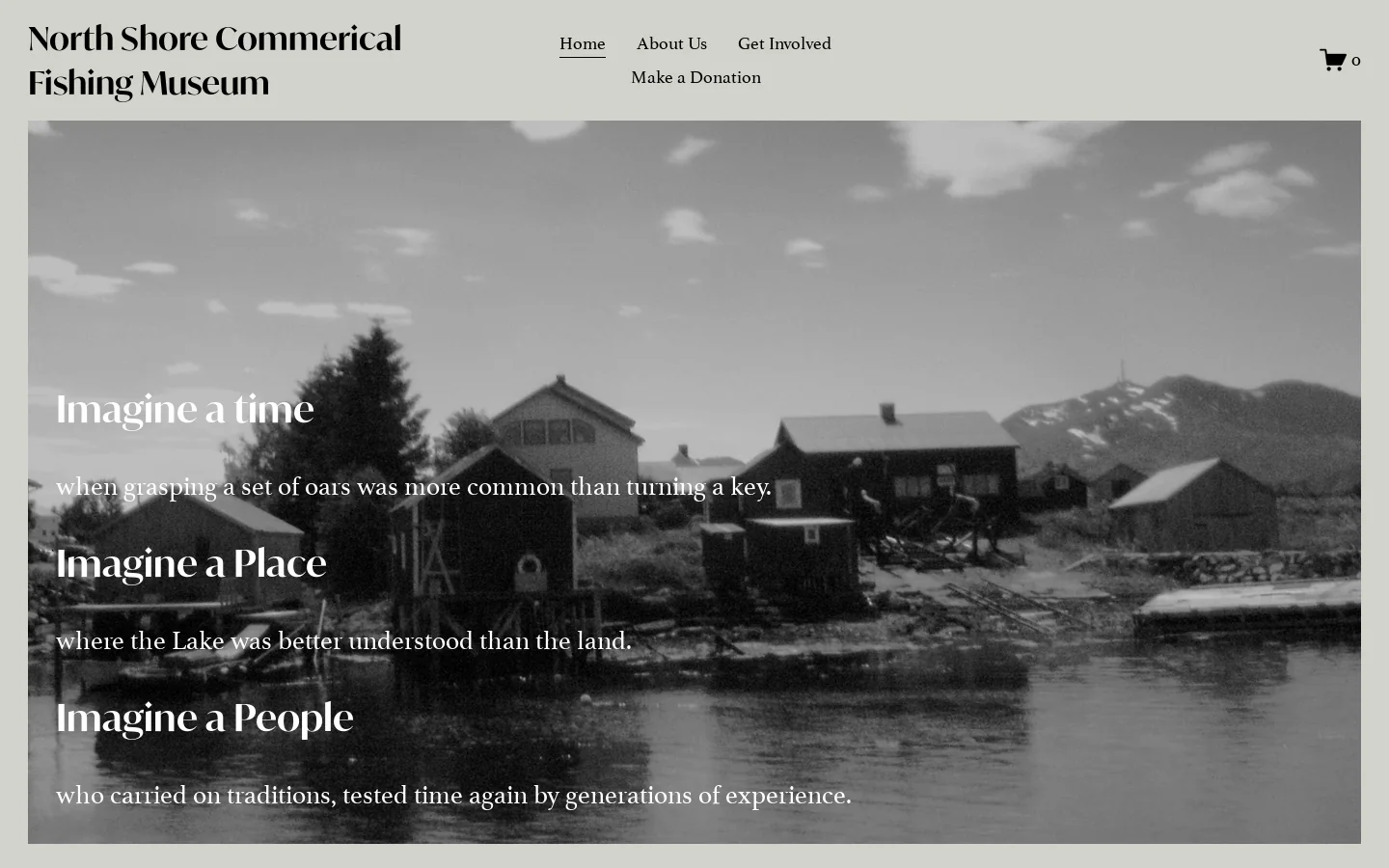 North Shore Commerical Fishing Museum Homepage screenshot