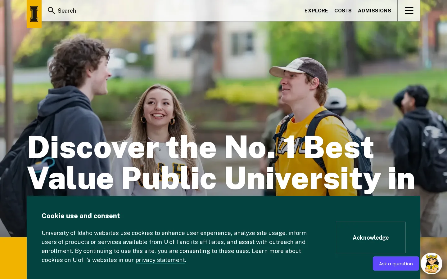 College of Agricultural and Life Sciences | University of Idaho Homepage screenshot