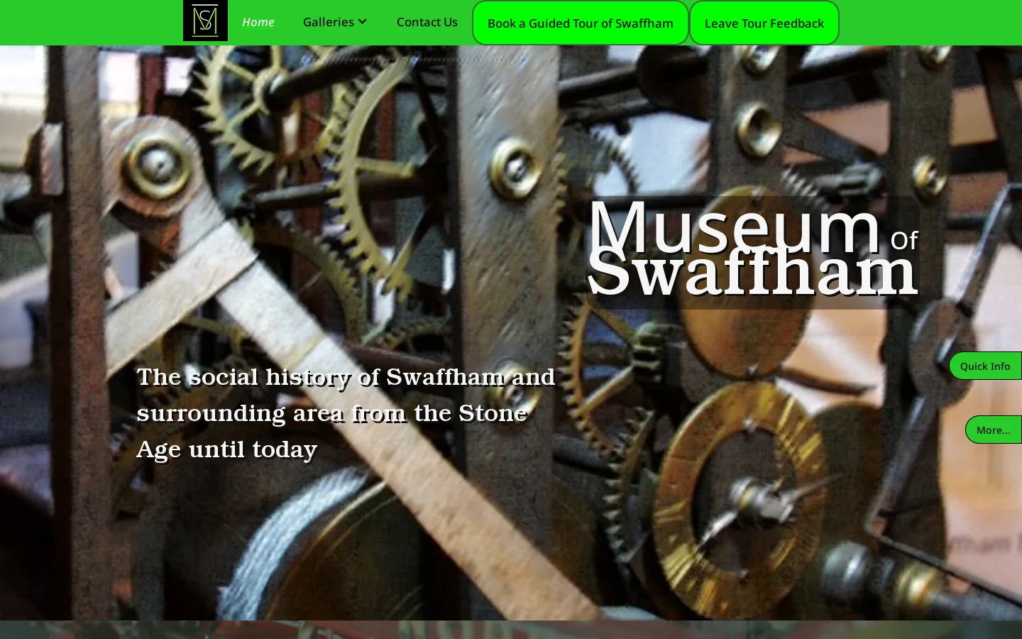 Home Homepage screenshot