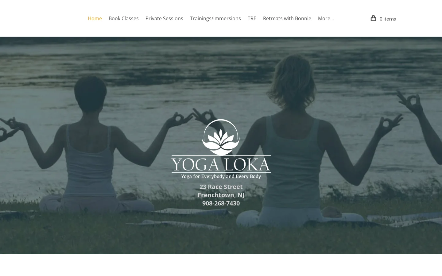 YOGA LOKA Homepage screenshot