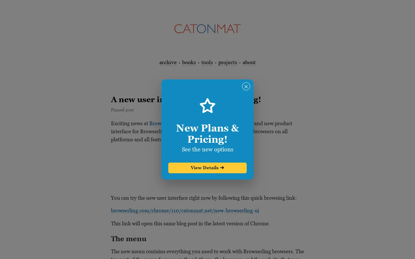 catonmat.net Homepage screenshot