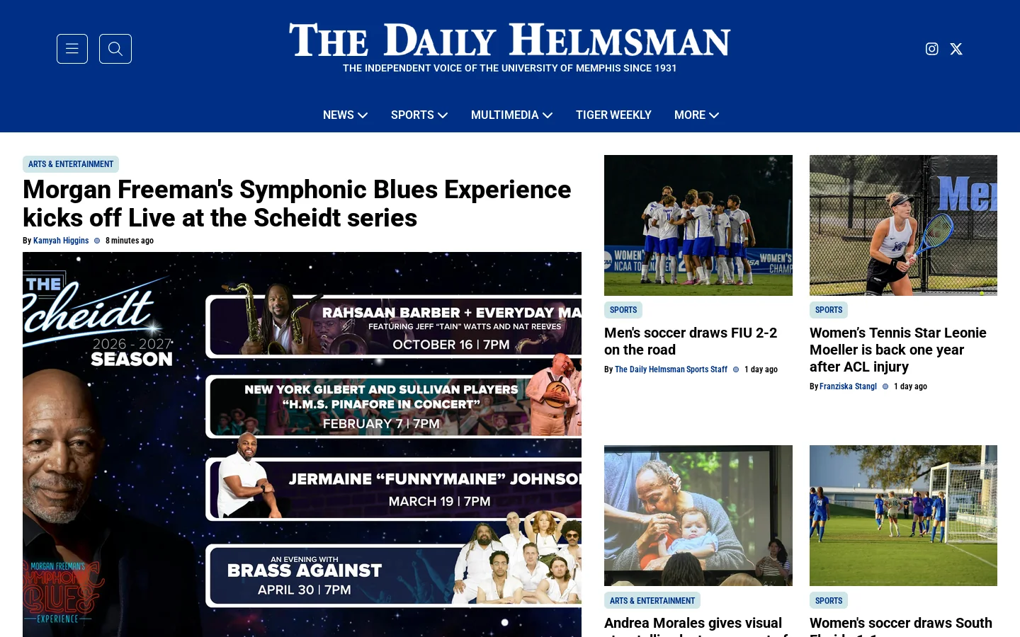 The Daily Helmsman - The Daily Helmsman Homepage screenshot