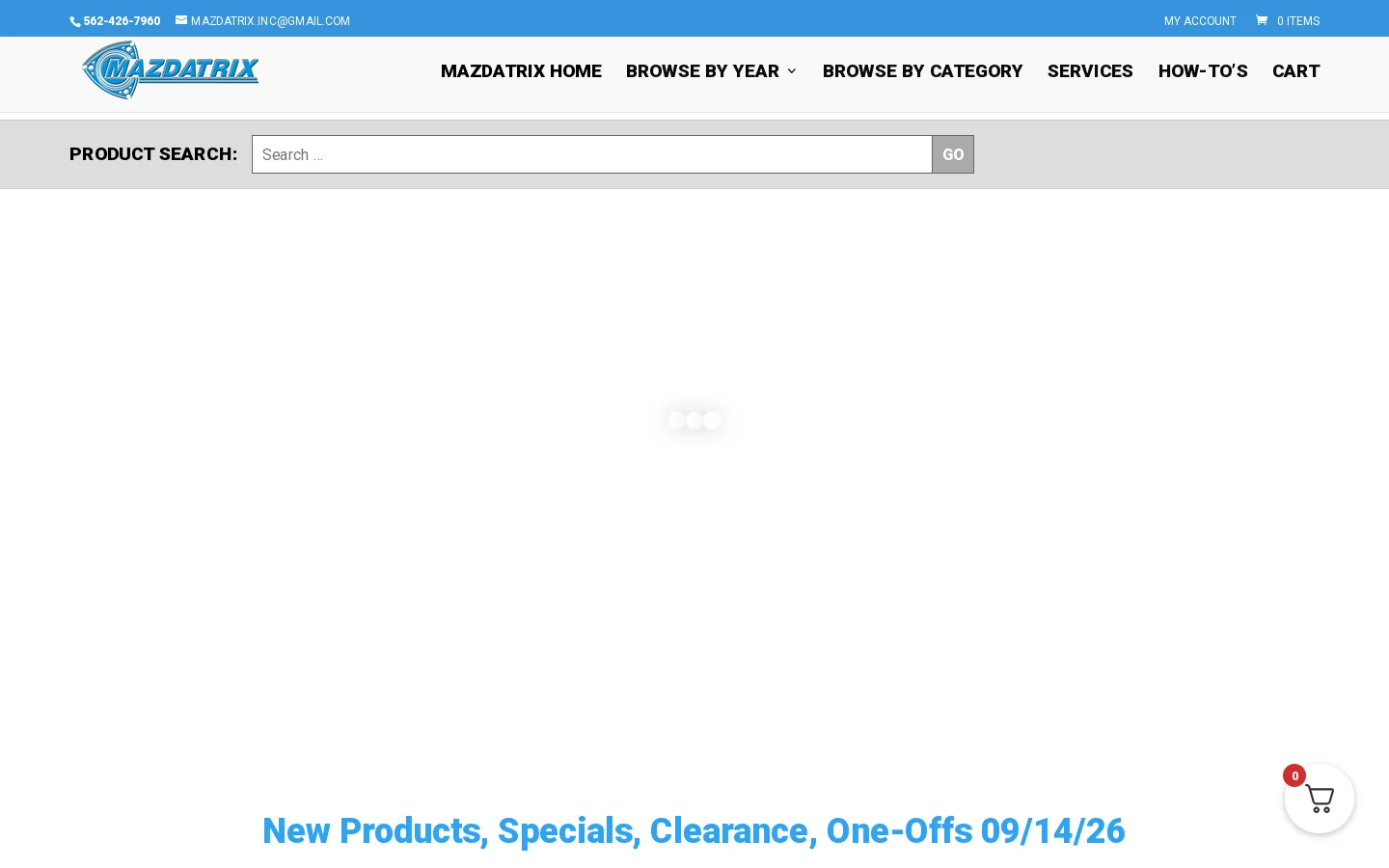 Mazdatrix Mazdatrix Homepage screenshot