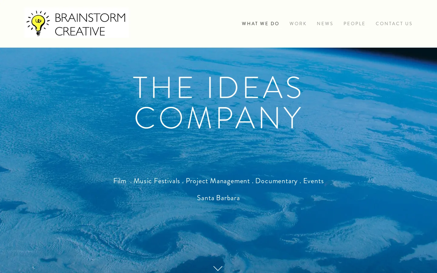 Brainstorm Creative Capabilities Homepage screenshot