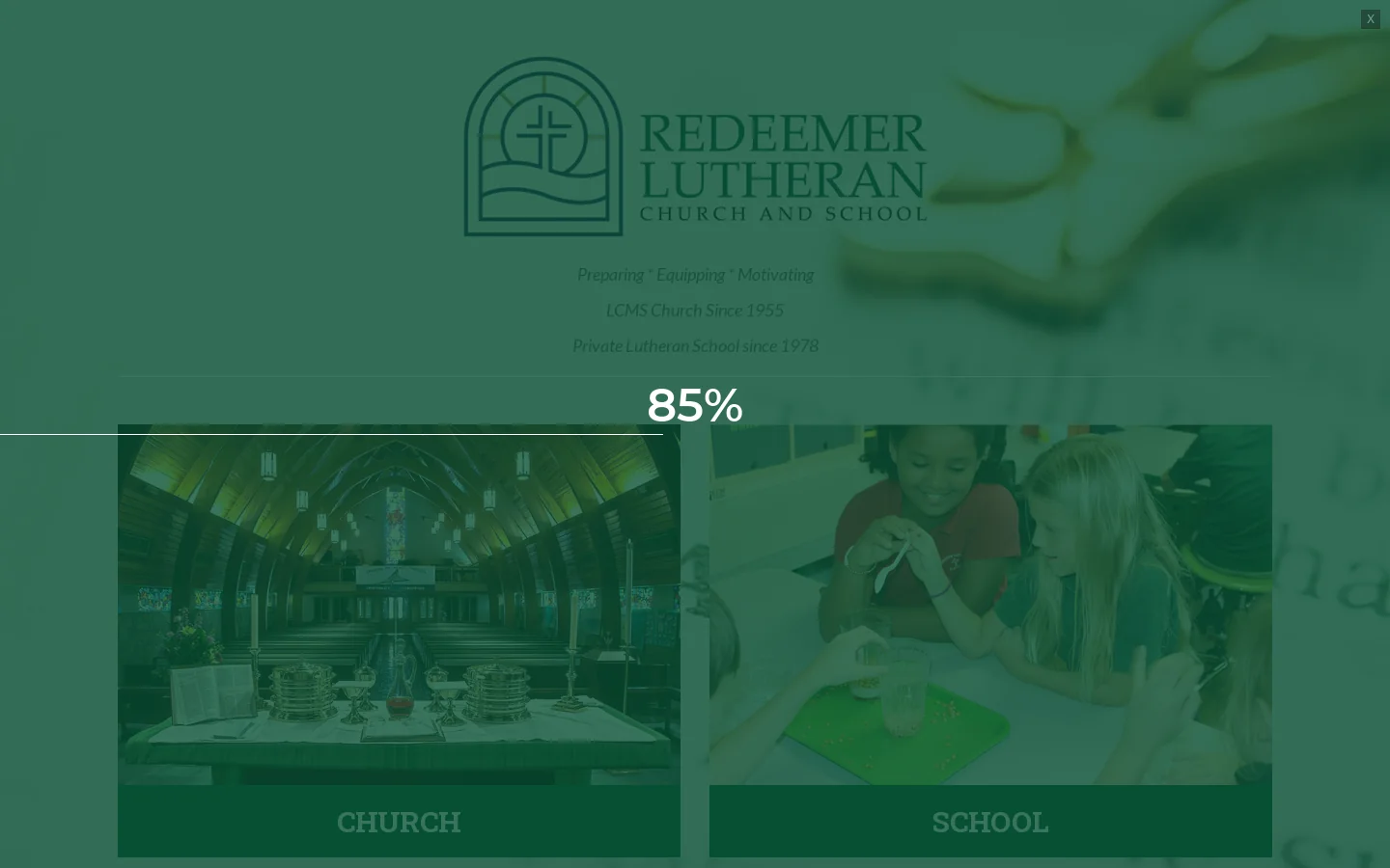 Redeemer Lutheran Church and School - Stuart, Florida Homepage screenshot
