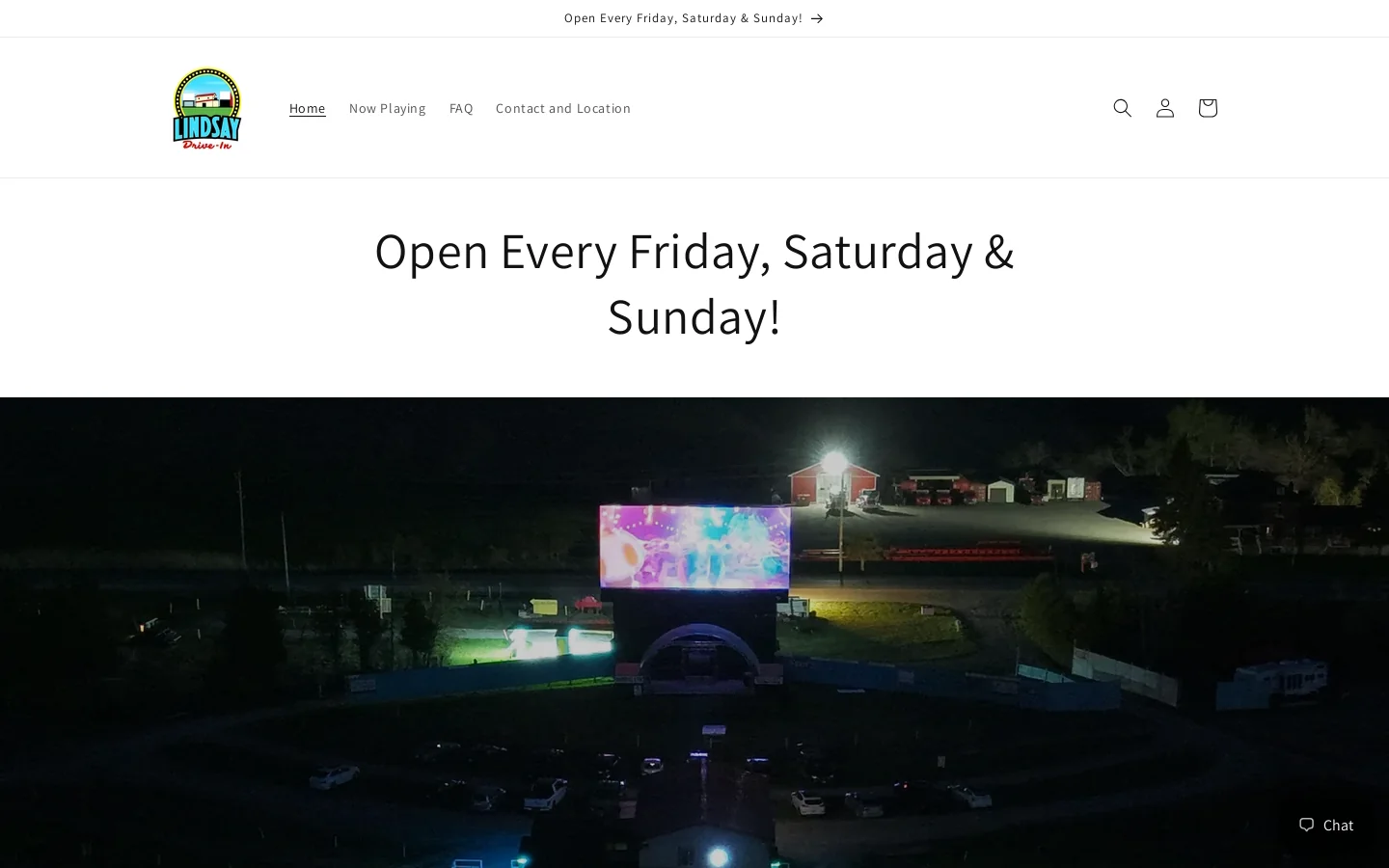 Lindsay Drive In Homepage screenshot
