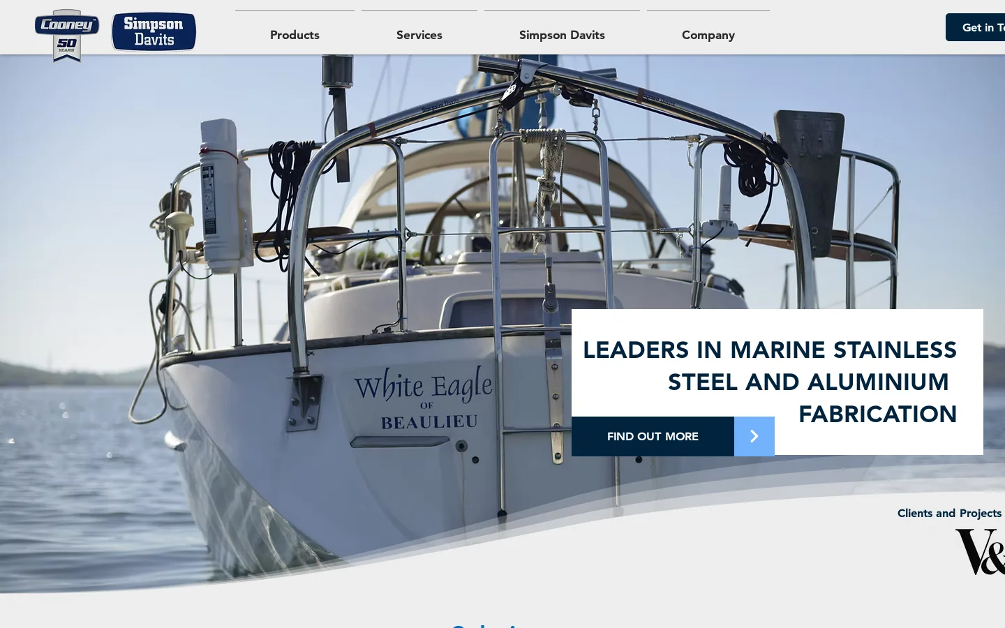 Cooney Marine Homepage screenshot