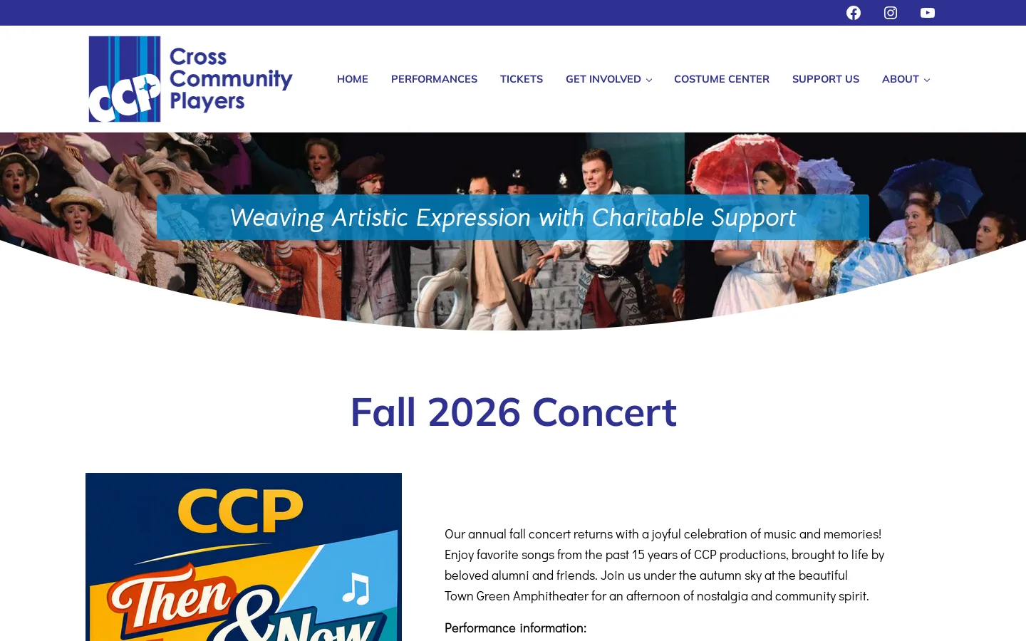Welcome to Cross Community Players – Twin Cities Musical Theater – Twin Cities Community Theater Homepage screenshot