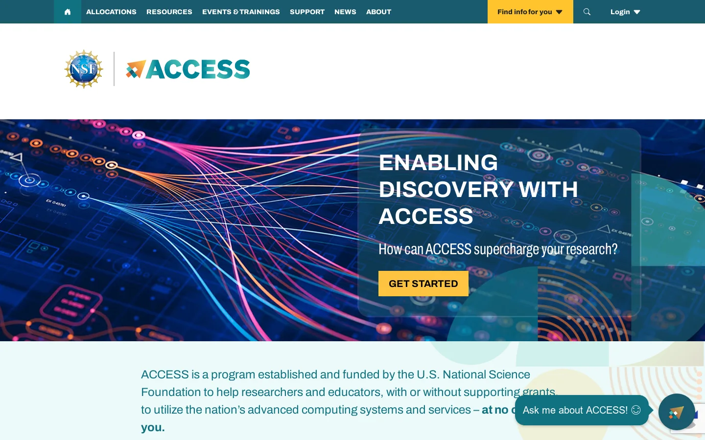 Home - Access Homepage screenshot