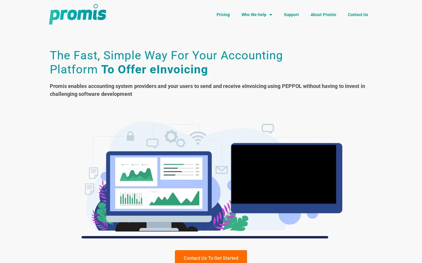 eInvoicing software – Bills Sorted Homepage screenshot