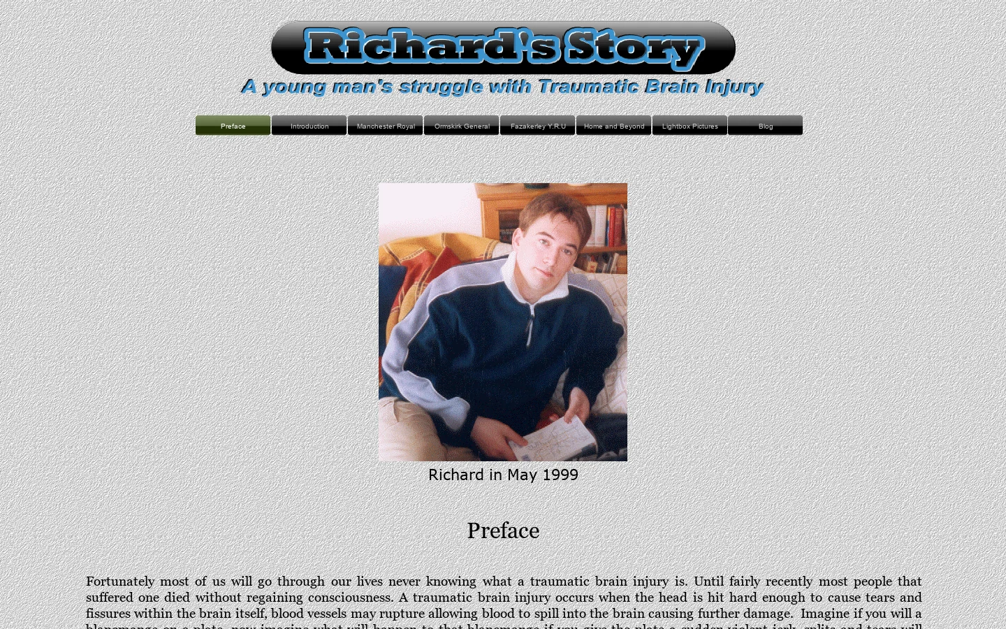 Preface Homepage screenshot