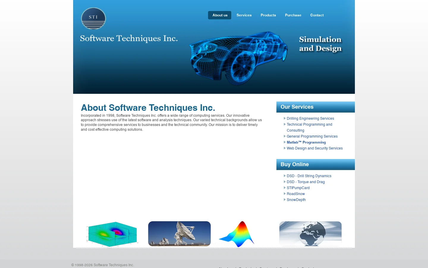Software Techniques Inc. | Technical Programming and Consulting Services Homepage screenshot
